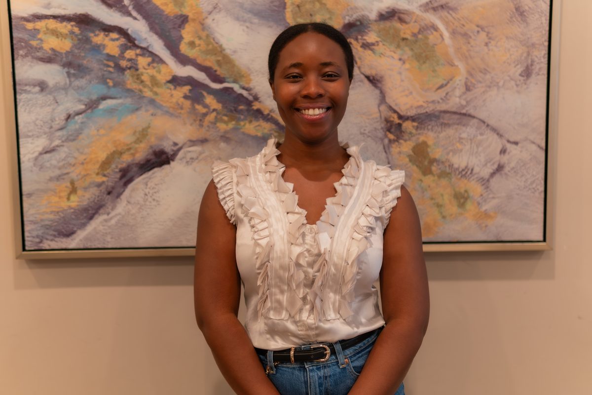 Portrait of host smiling